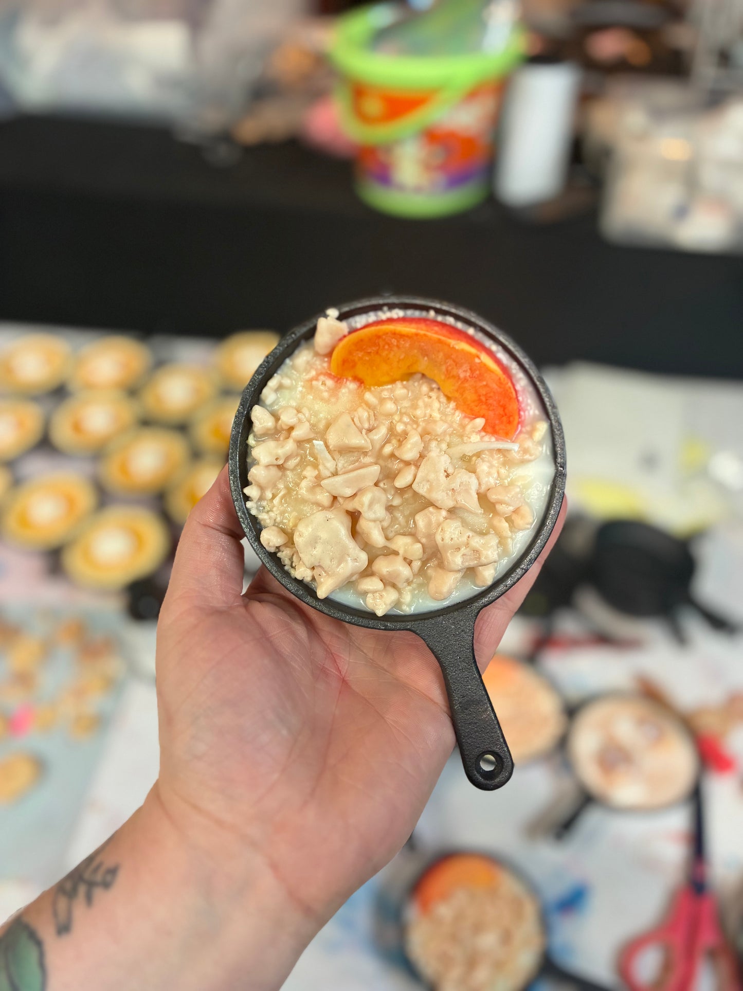 Peach Cobbler Skillet Candle