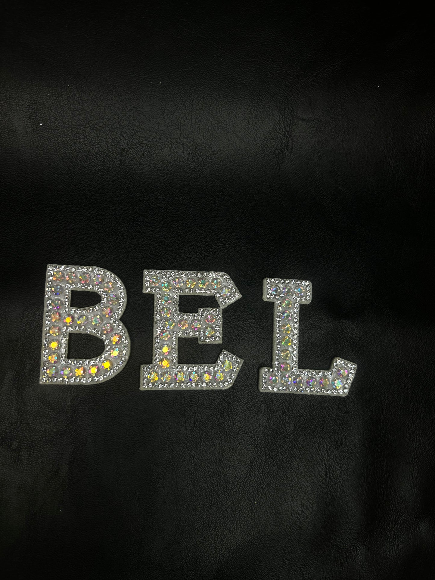 Silver Blingy Initial Patches