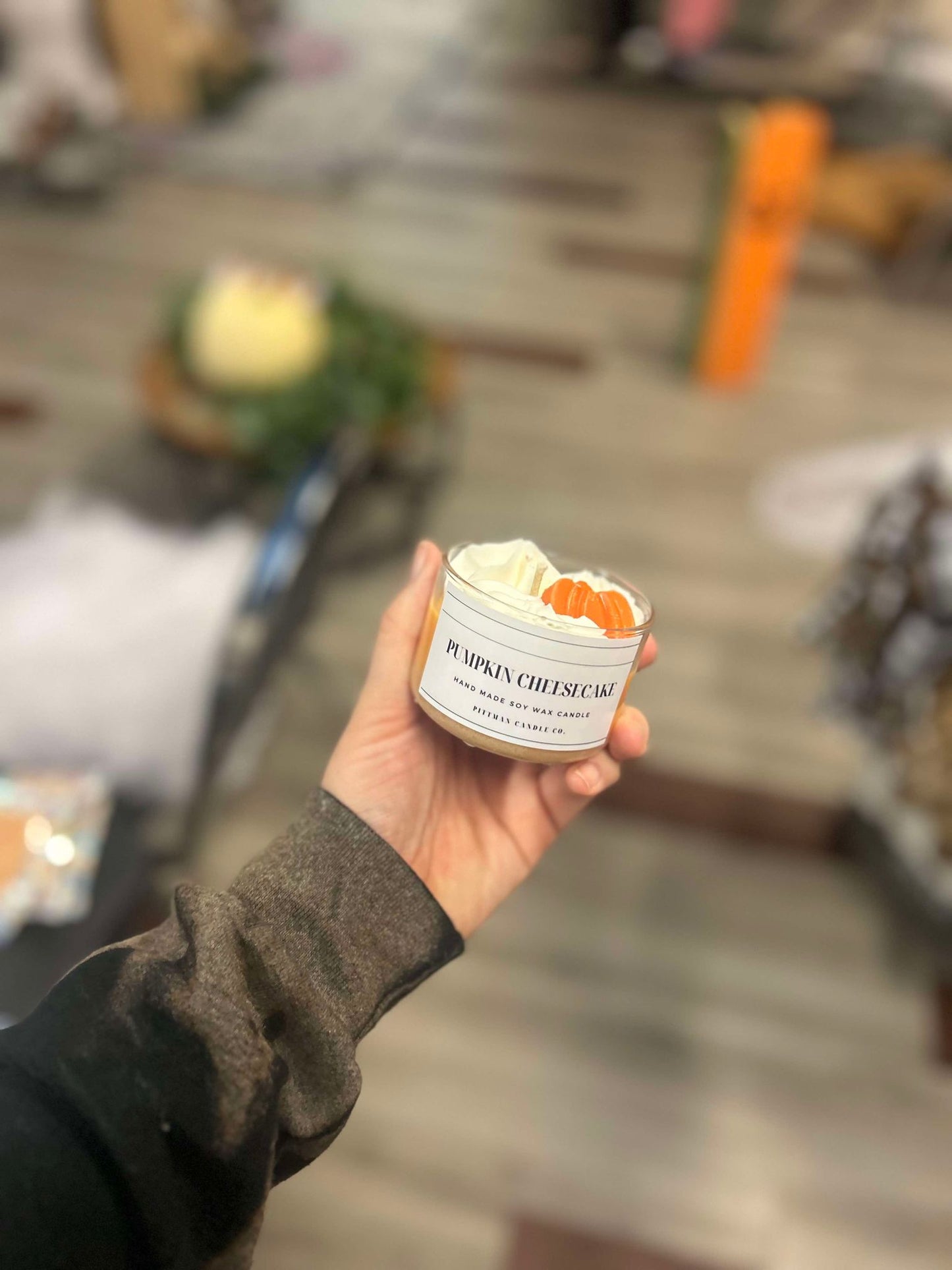 Pumpkin Cheesecake Candles