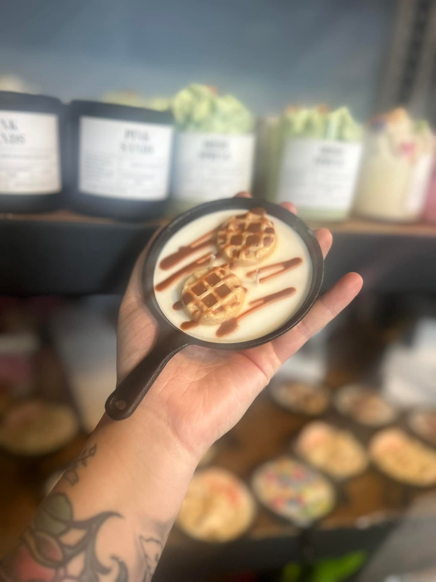 Mini Cast Iron Skillet Candles