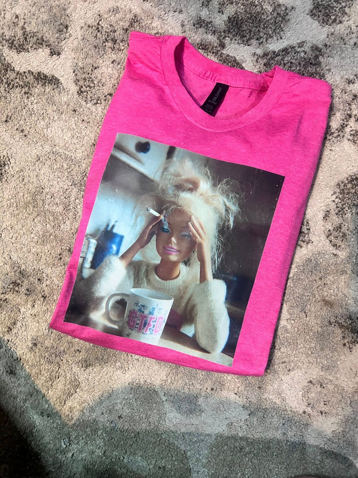 Stressed Barbie Top