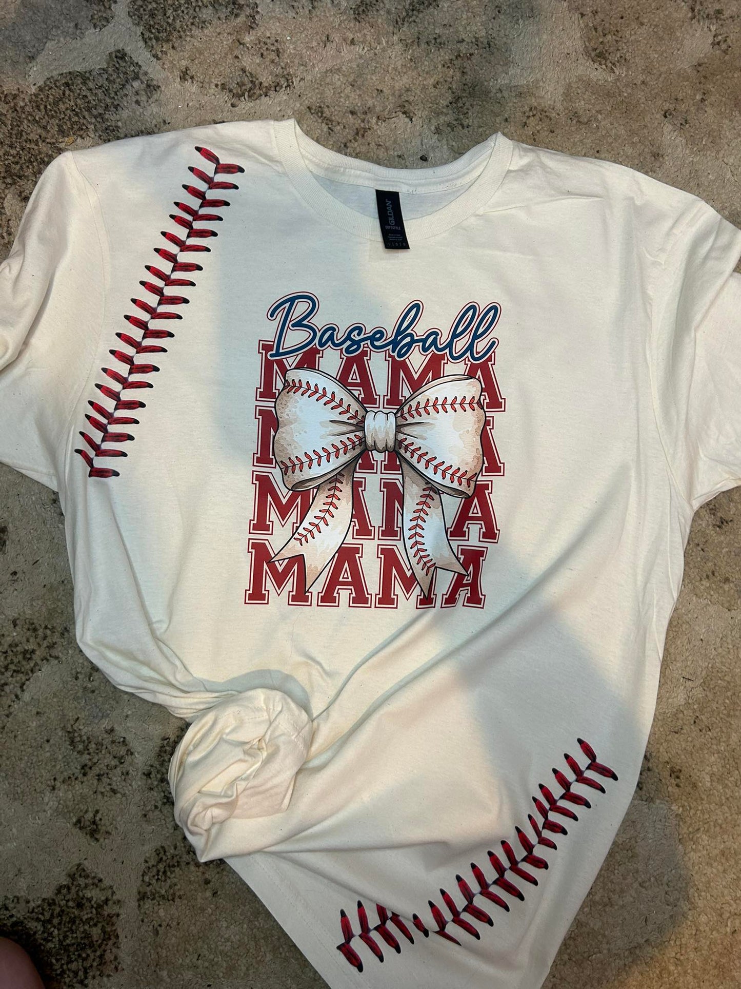 Baseball Mama Stitch Tee