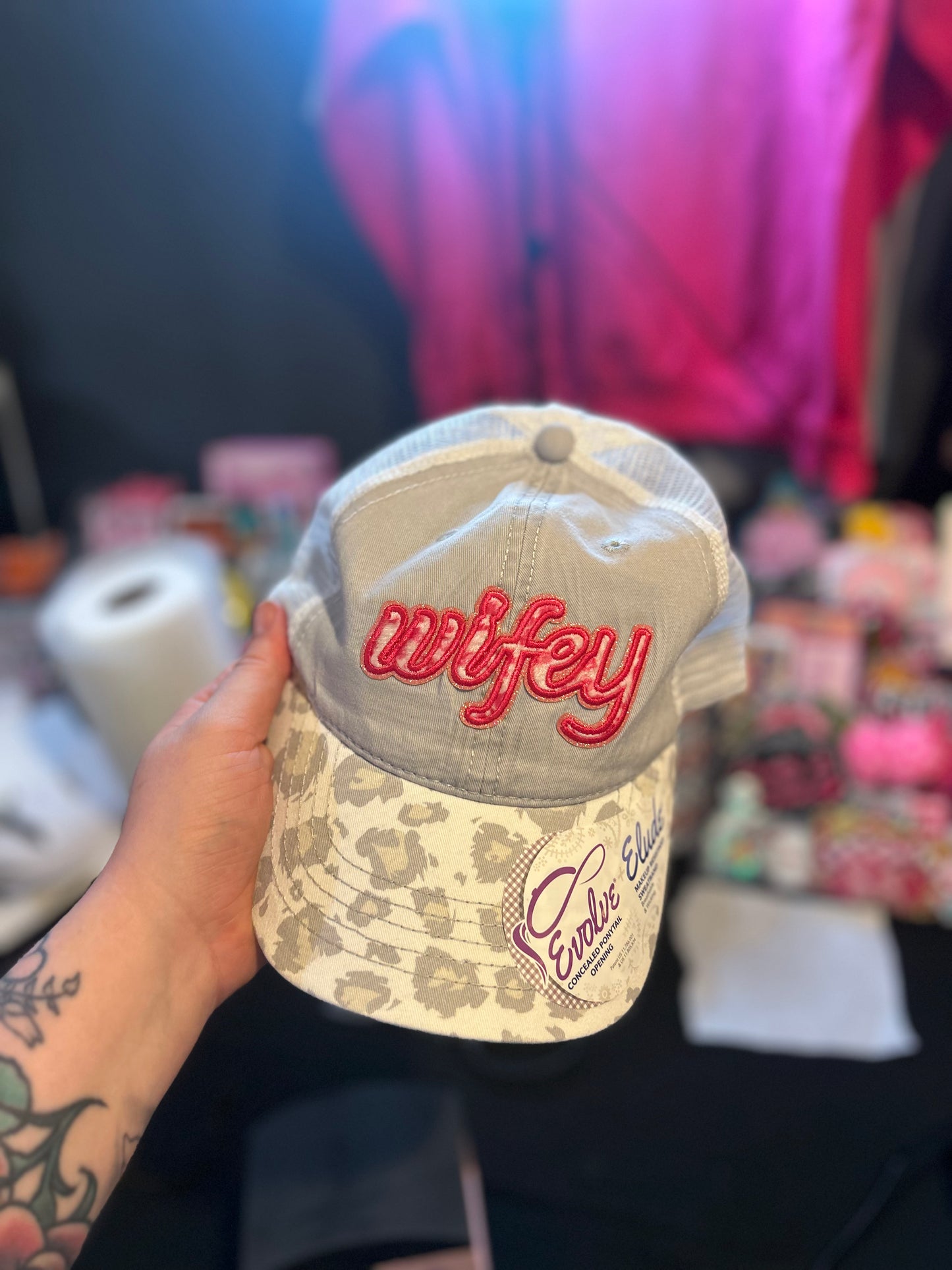 Wifey Leopard Hat