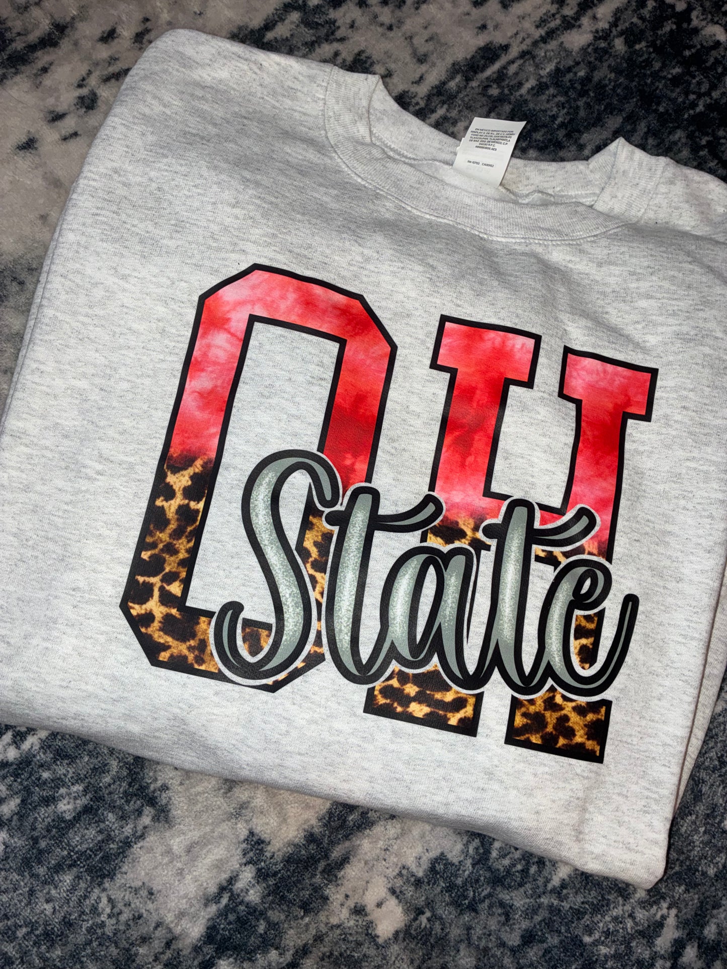 2x Ash Ohio Crewneck