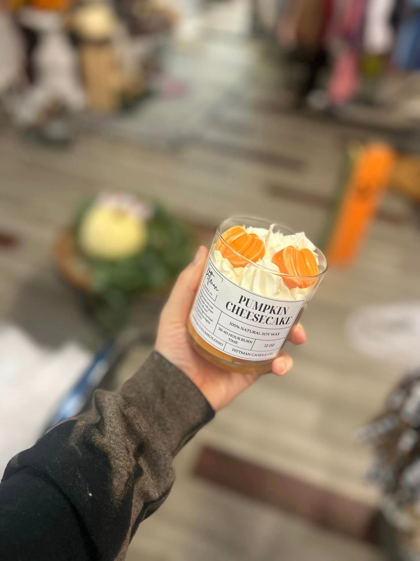 Pumpkin Cheesecake Candles