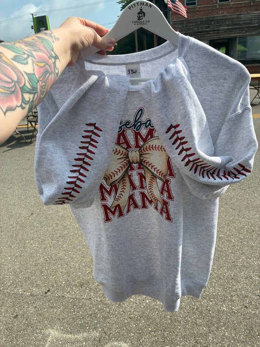 Large Baseball Stitch Crewneck