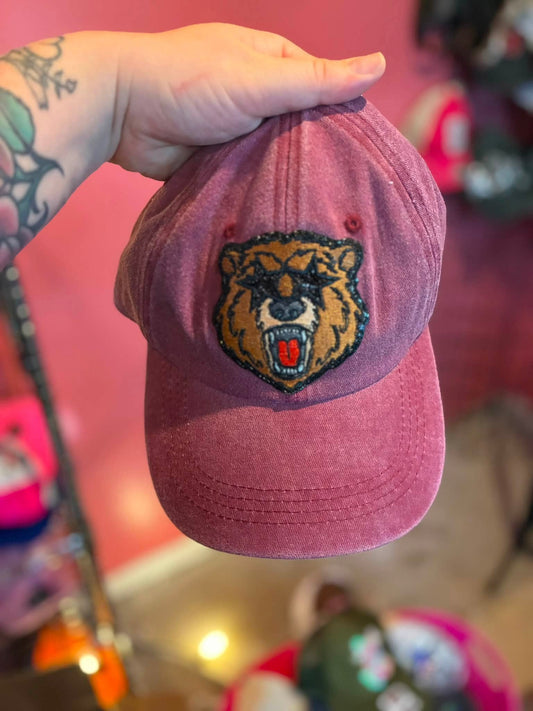 Maroon Bear Hat