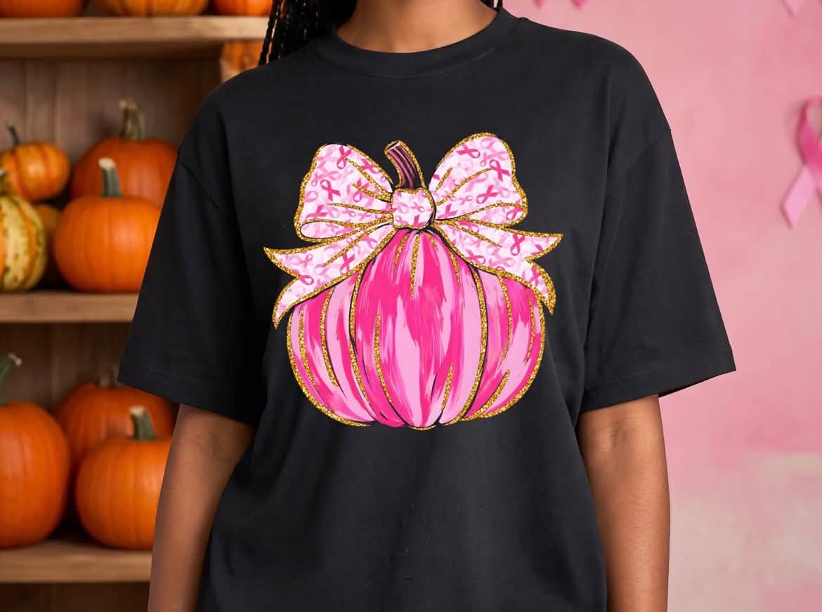 Breast Cancer Pumpkin Top