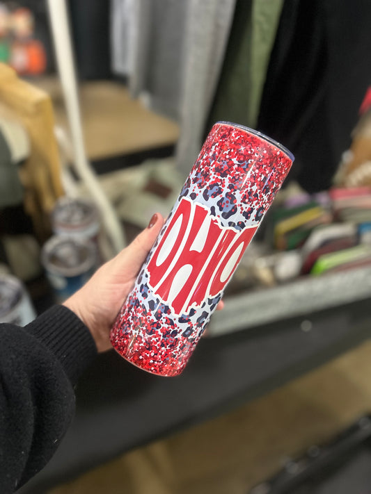 Ohio Leopard Tumbler