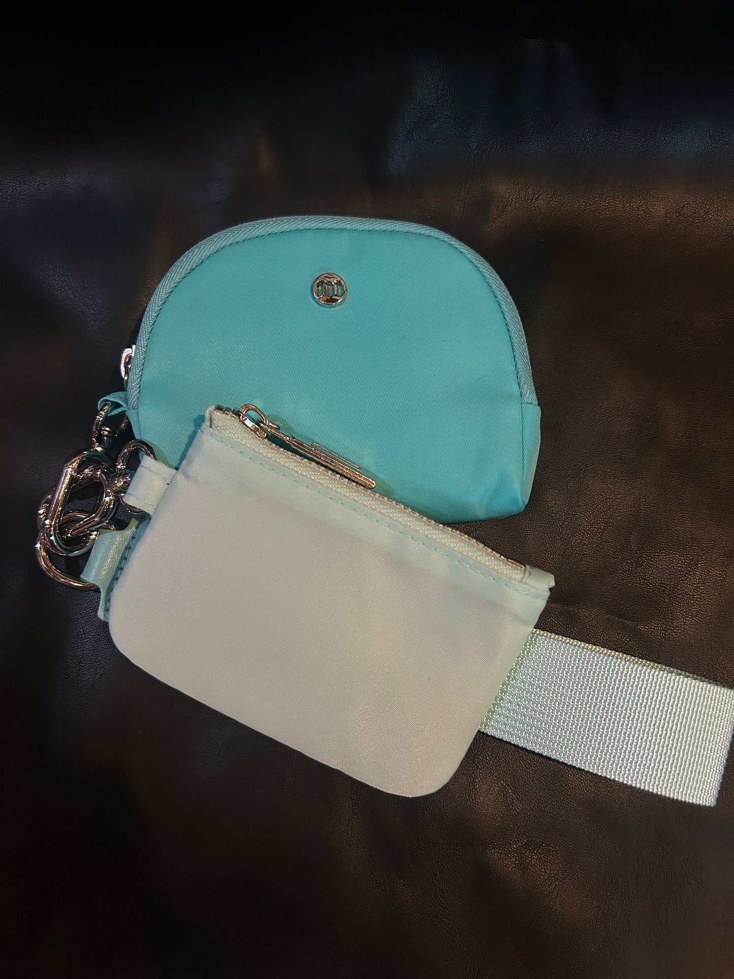 Light Green and Teal Wristlet Wallet