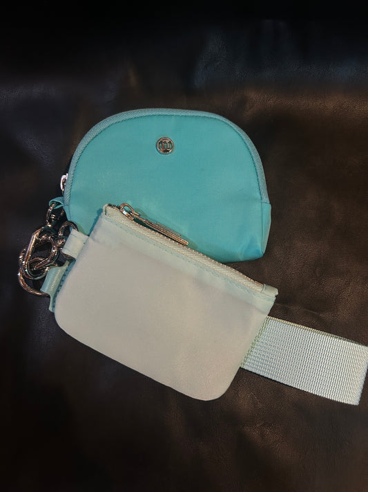 Light Green and Teal Wristlet Wallet