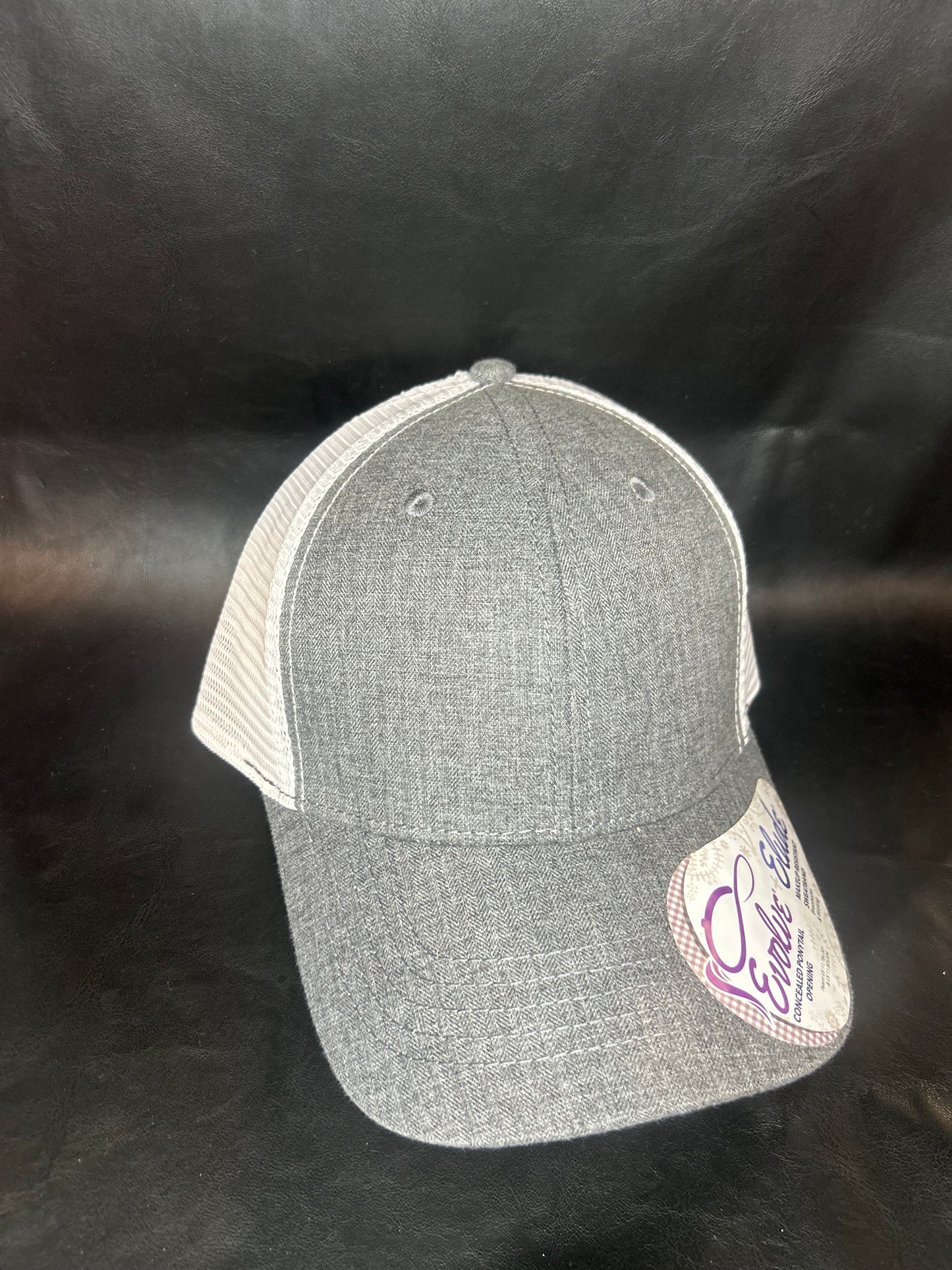 Gray And White Hat