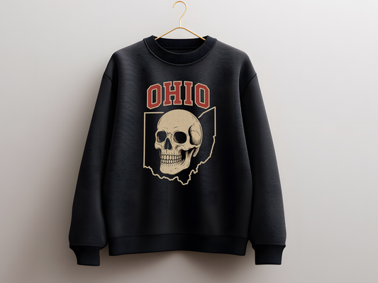 Ohio Skull Print Top