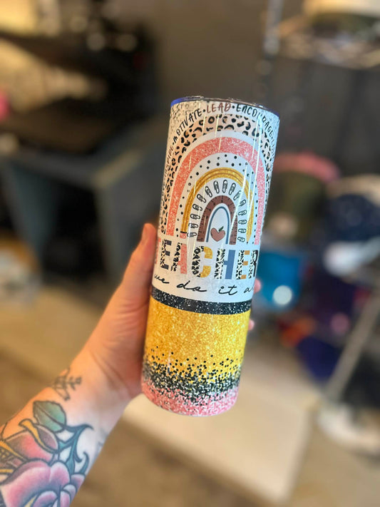 Double Sided Teacher Tumbler